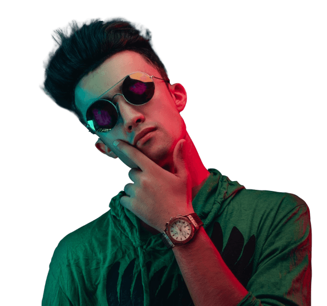 Dude inside rectangle